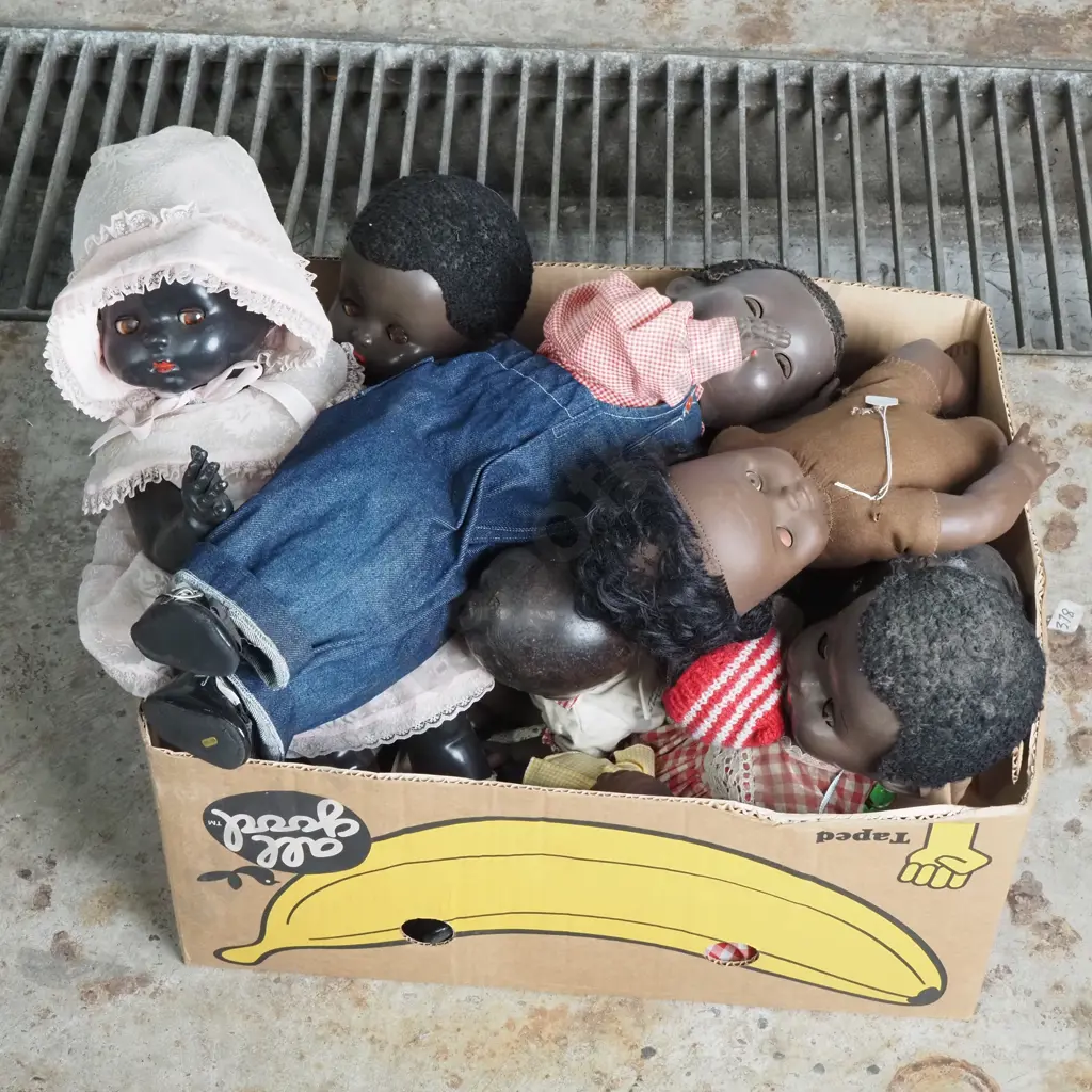 Large Box of Assorted Dolls Image 1++