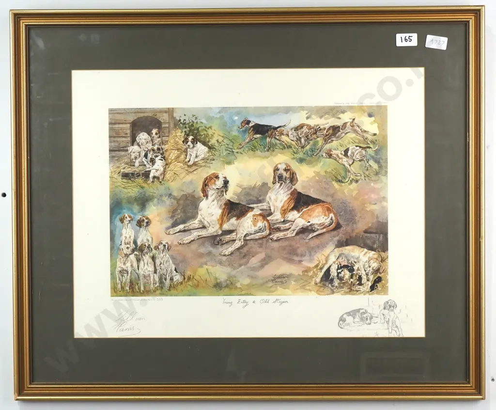 Gilliam Harris - Young Entry & Old Stagers, Print Image 1++