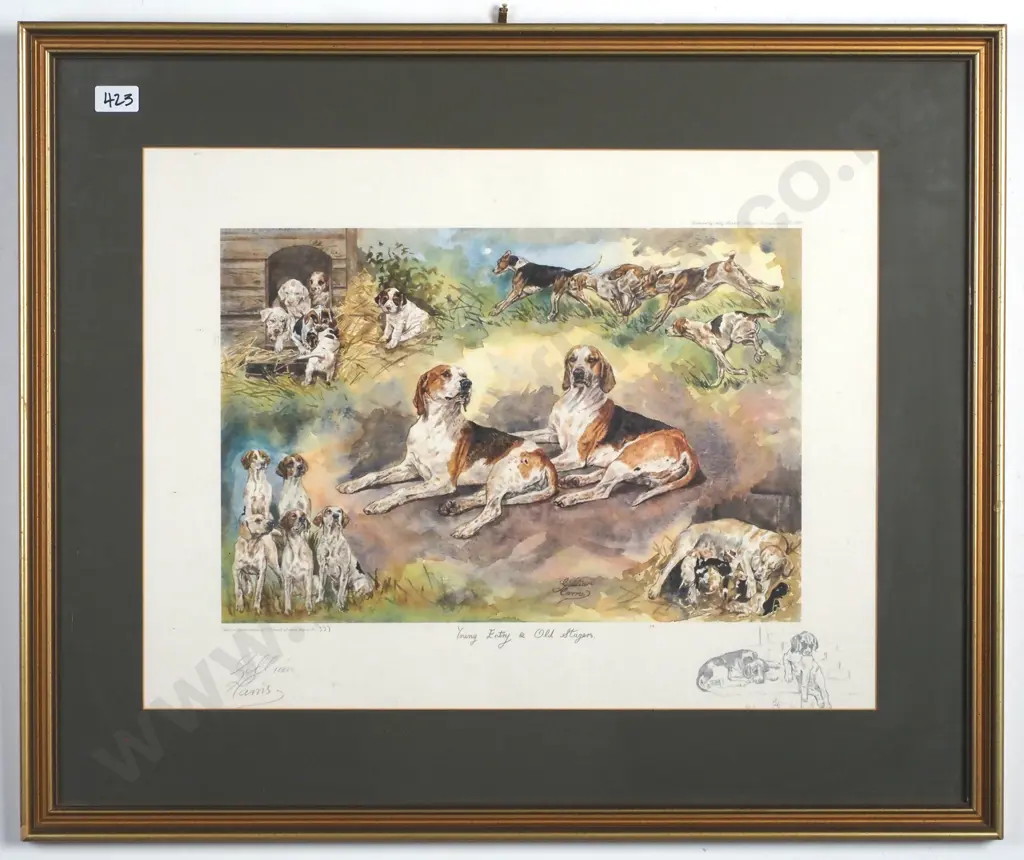 Gilliam Harris - Young Entry & Old Stagers, Print Image 1++
