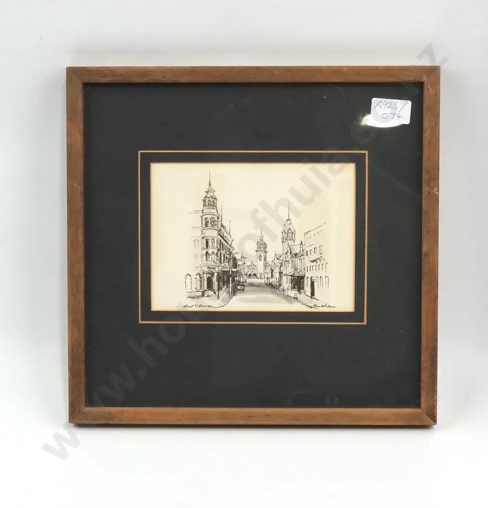 Two Framed Shona McFarlane Prints of Dunedin Image 1++