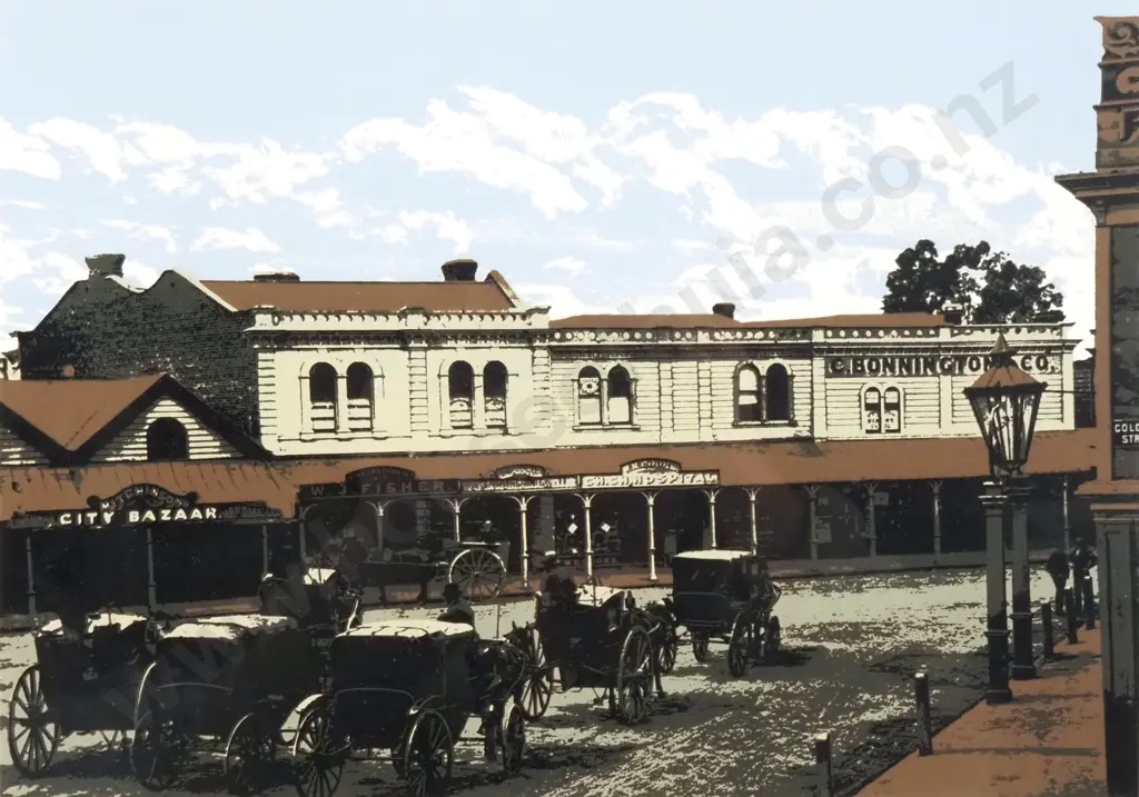 Artist Unknown - Three Framed Landmarks, Prints Image 1++