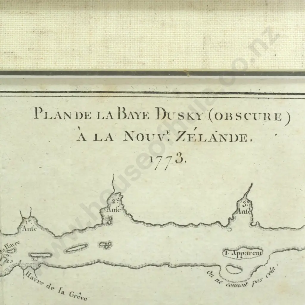 Early Engraved Map – Dusky Sound, Following Captain Cook’s Second Voyage Image 1++