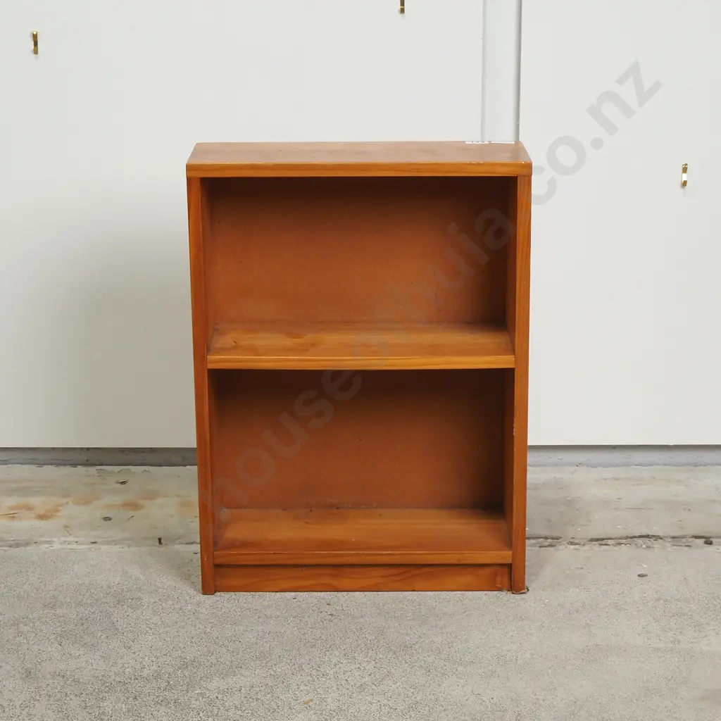Two-Tier Pine Wooden Bookcase Image 1++