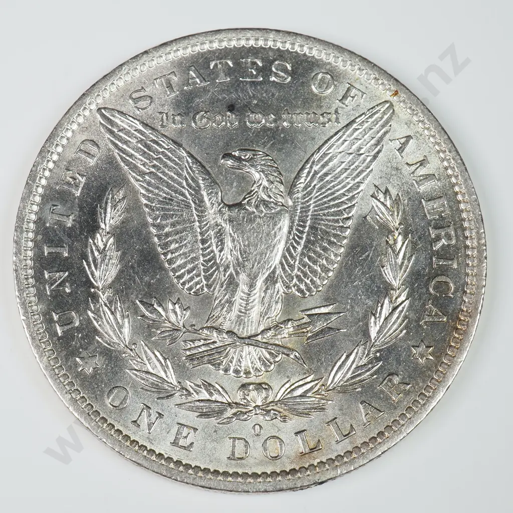 Morgan Dollar: 1883 O - MS60 C.V USD $116 ( NZD $200 ) MS65 C.V USD $324 ( NZD $560 ) Image 1++