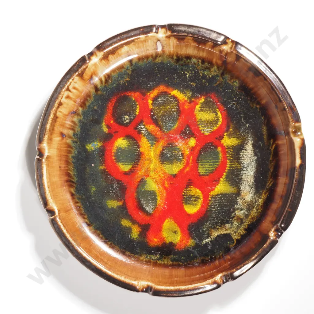 Australian Ellis  Vintage Ceramic Shallow Dish. Circa 1960. Ellis 108 Image 1++