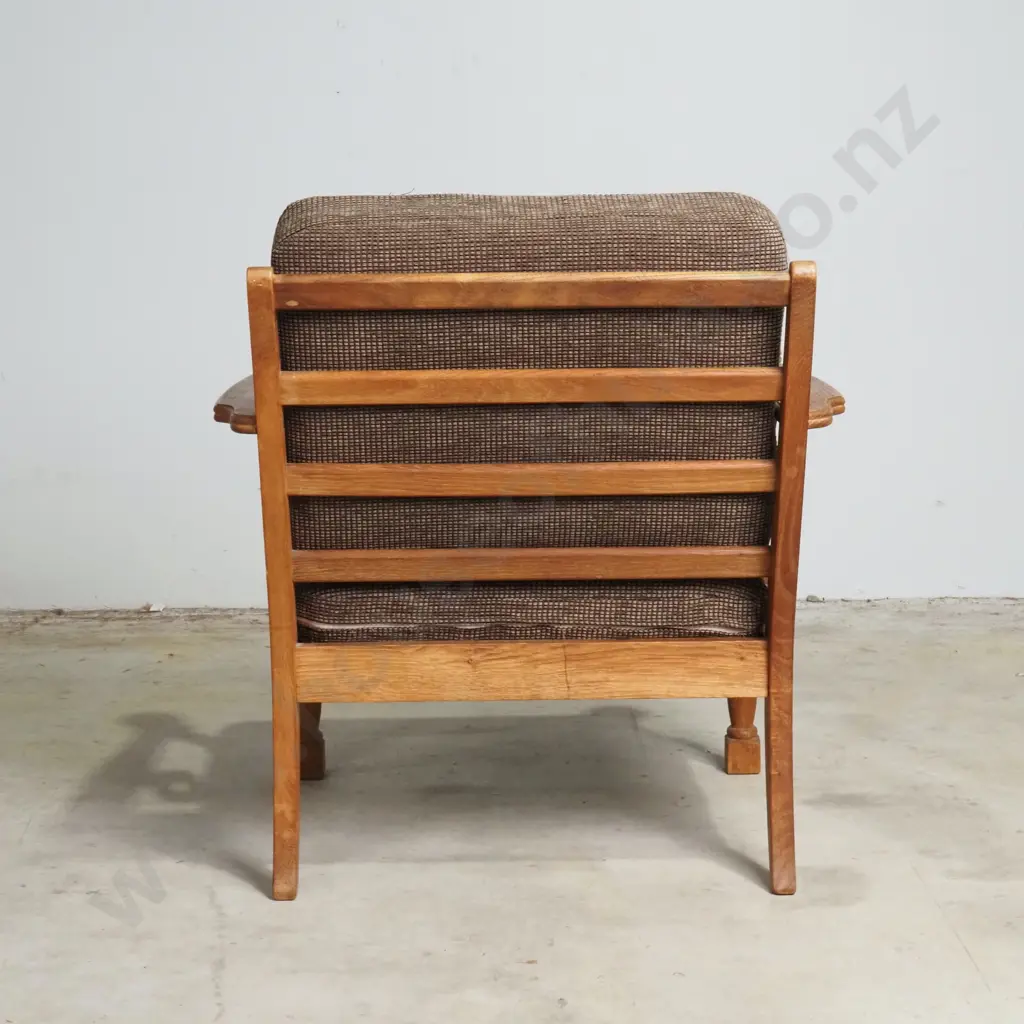 Danish Mid Century Oak Easy Chair - attrib Henry Kjaernulf, 1960s Image 1++