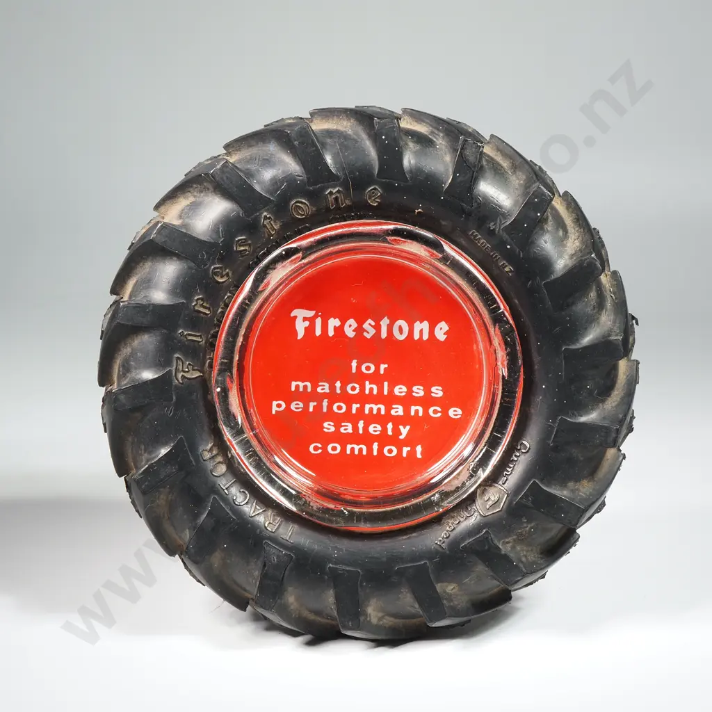 A Vintage Firestone Ashtray in the Form of a Wheel Image 1++