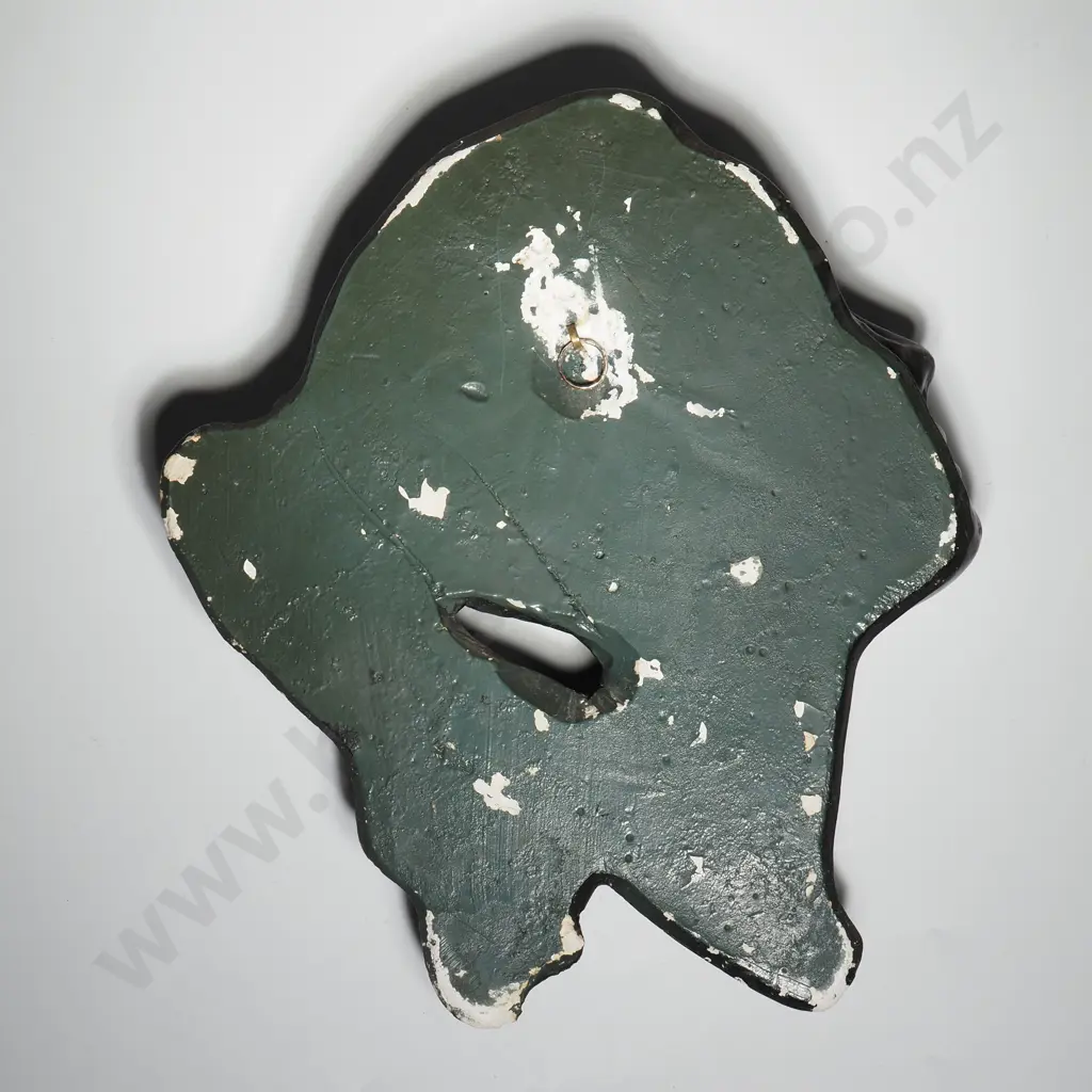 Mid Century Chalkware Lady Head Wall Plaque Image 1++