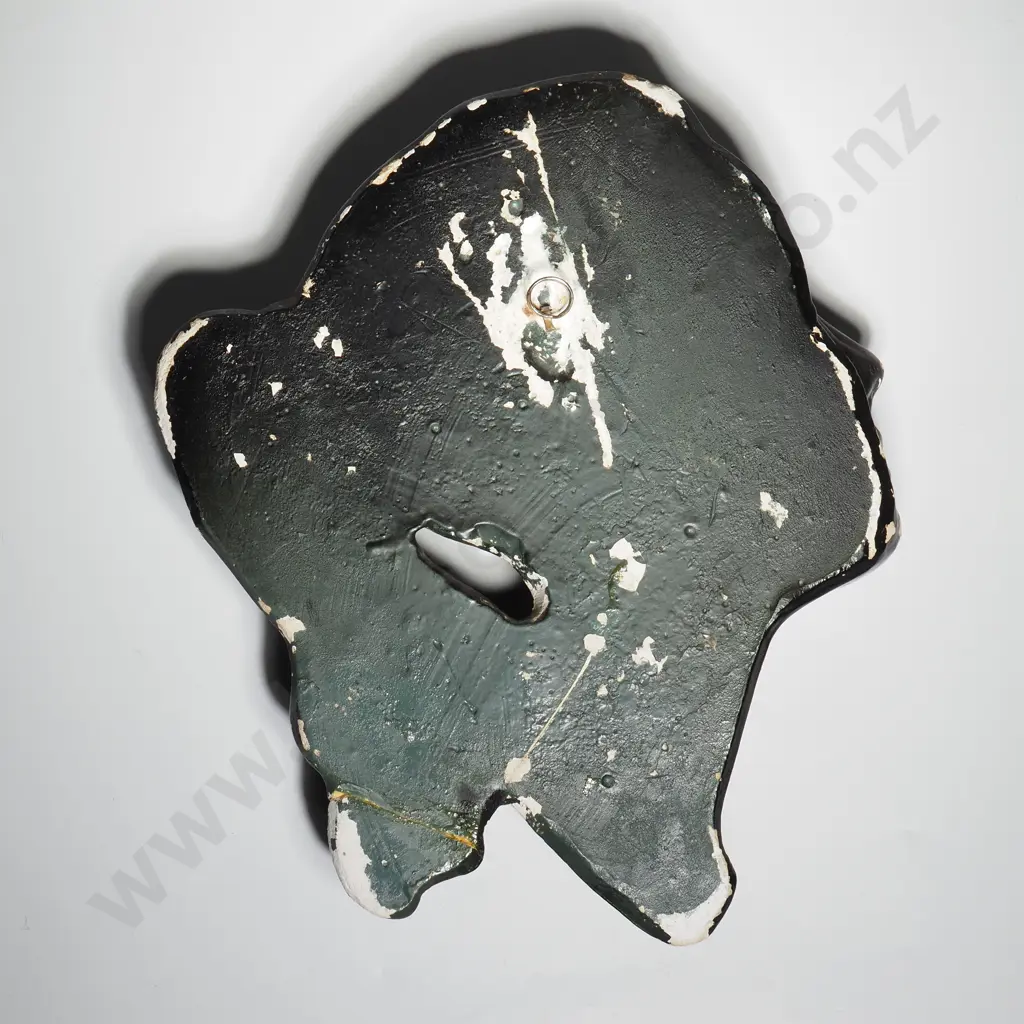 Mid Century Chalkware Lady Head Wall Plaque Image 1++