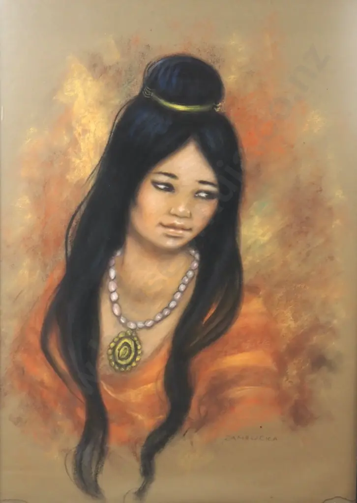 Kristin Zambucca - Innocence, Pastel & Charcoal Image 1++