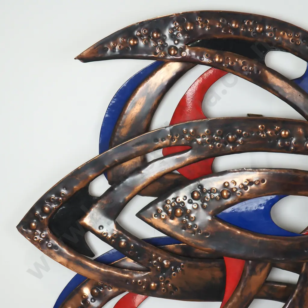 Abstract Metal Art Sculpture - Wall Mounted Image 1++