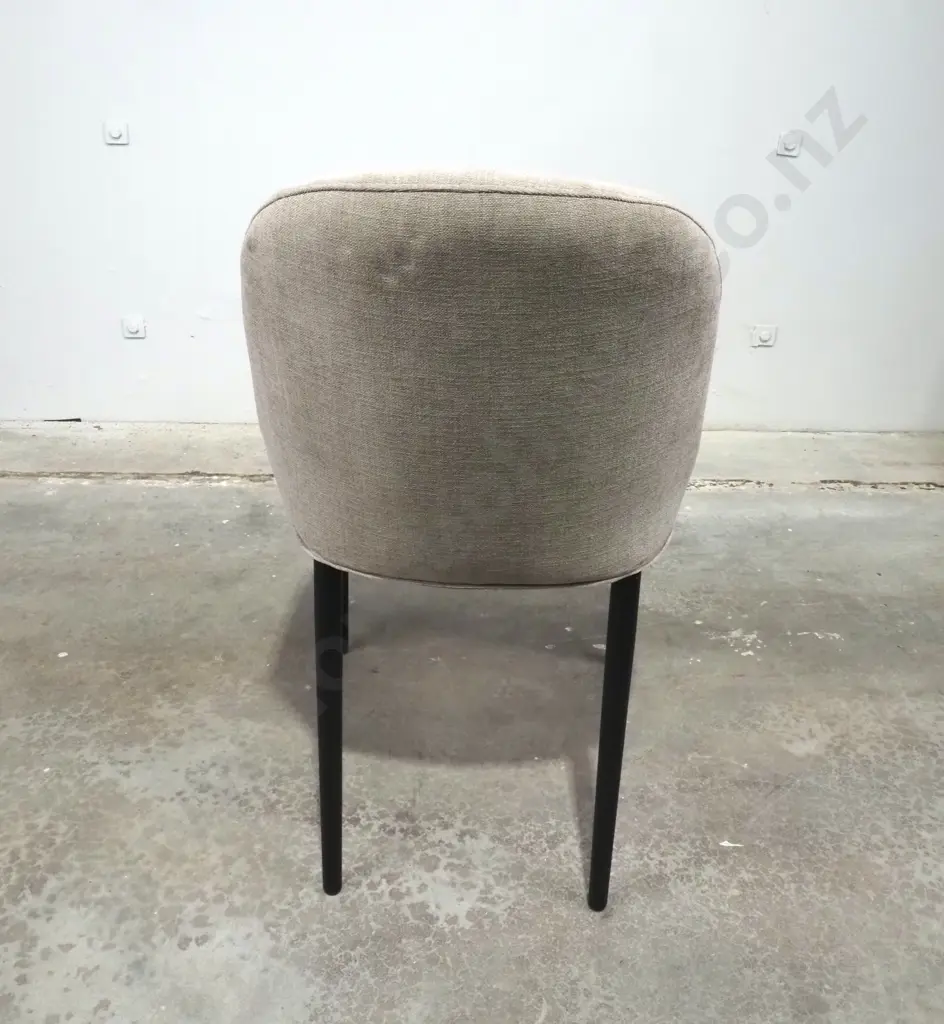 Set Of Six King Living Armless Dining Chairs w Timber Finish Legs Image 1++