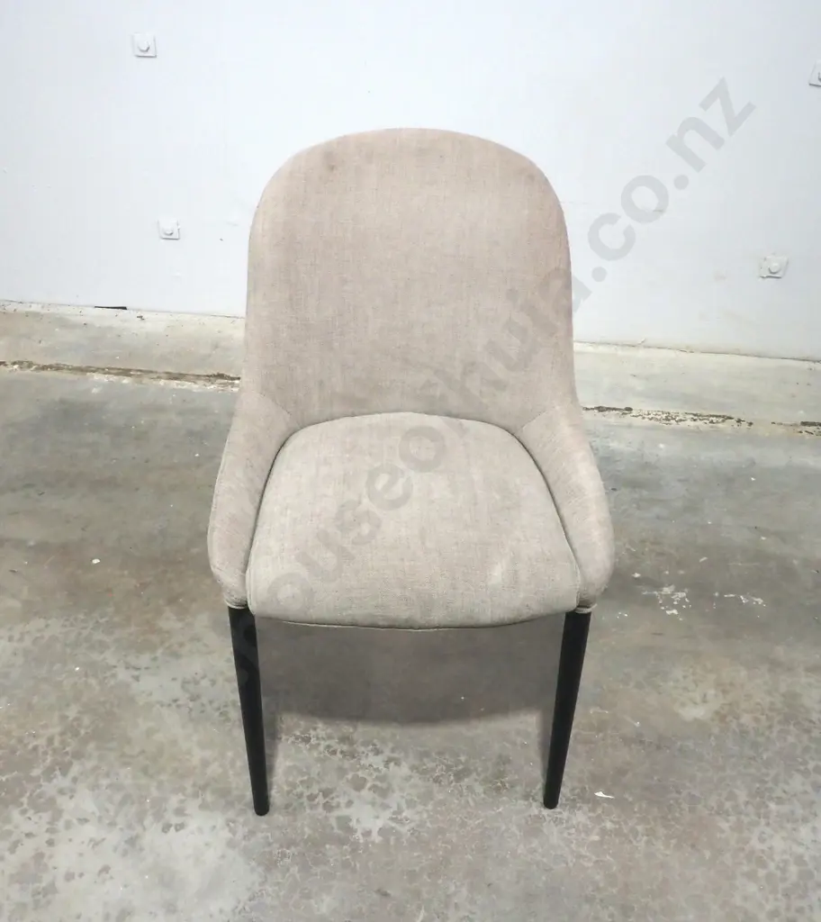 Set Of Six King Living Armless Dining Chairs w Timber Finish Legs Image 1++