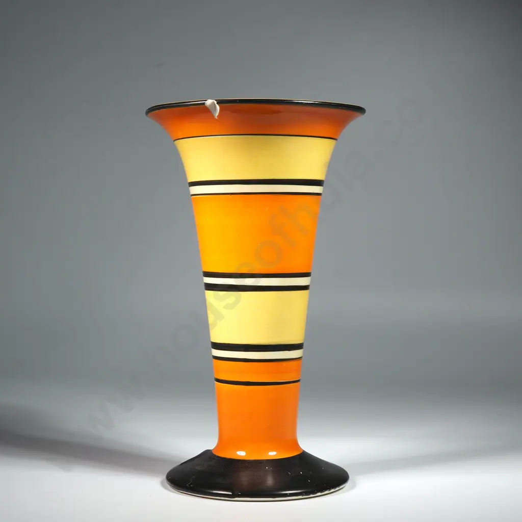 Clarice Cliff Bizarre Vase A/F Image 1++