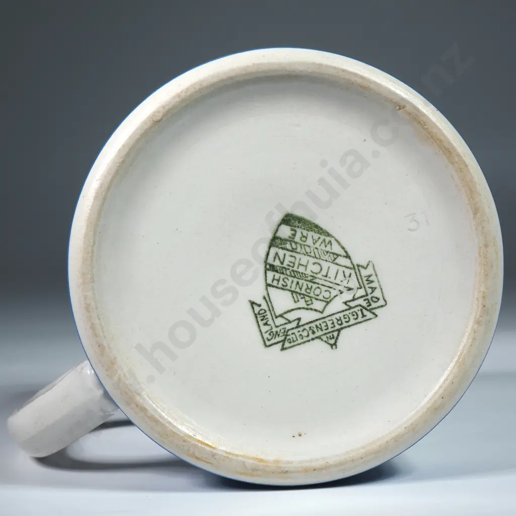 Six T G Green Vintage Cornishware Cream Jug w Green Stamp Image 1++