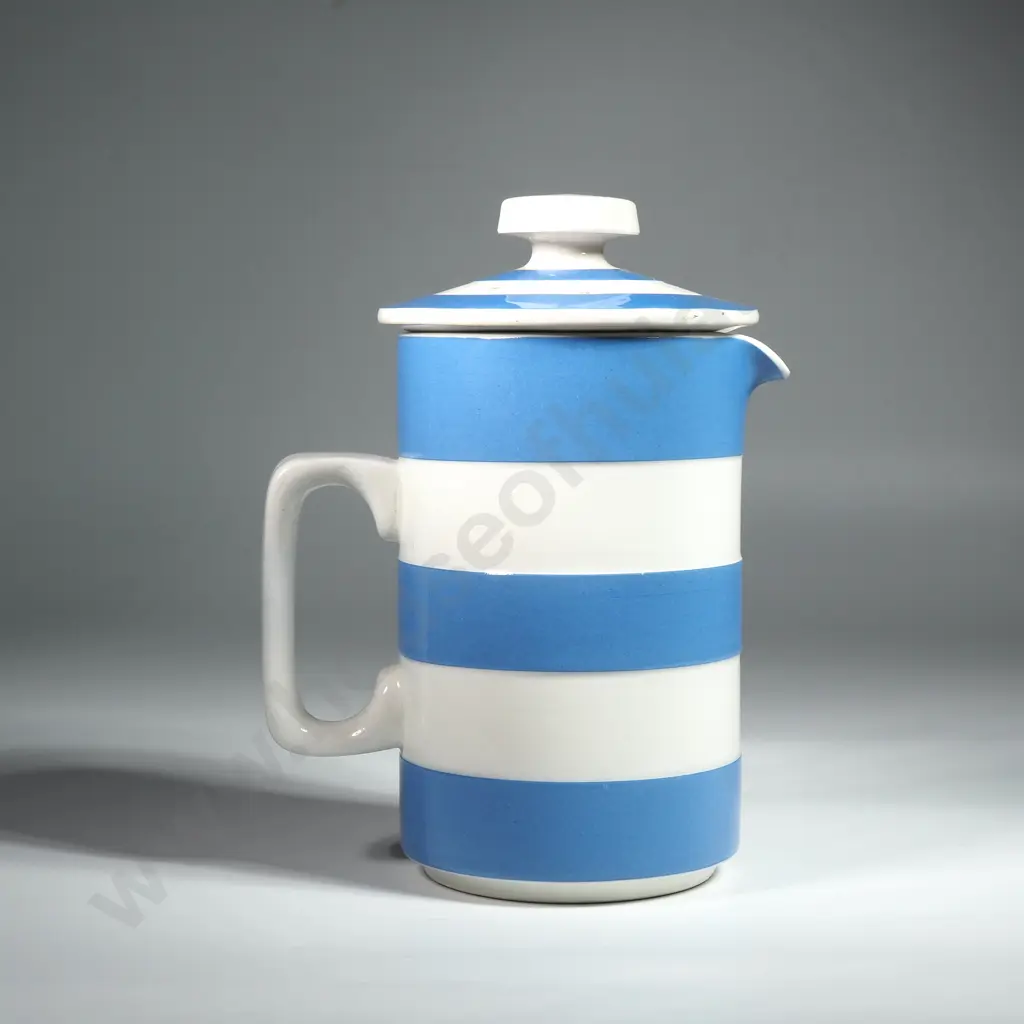 T G Green Cornish Ware Cafetière w Green Stamp Image 1++