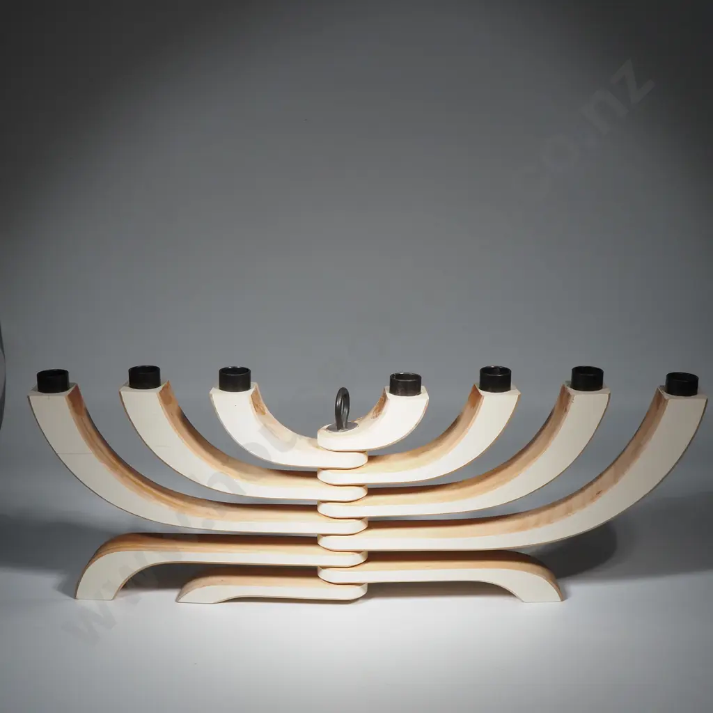 Stockholm Design House Advent Timber Candlestick w Seven Movable Branches & Three Legs Image 1++