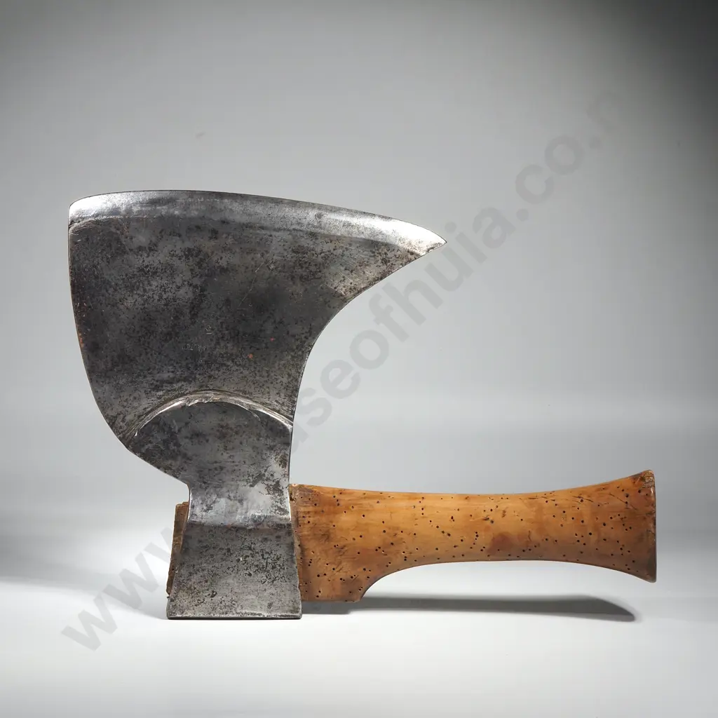 Rare Early Short Handled Axe. Possibly A Shipwright's Axe. Marked Philbert A Auton No 3. Handforged Image 1++