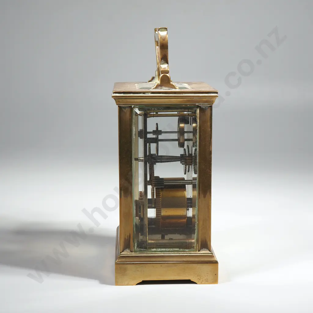 Vintage French Brass Carriage Clock With Key  Image 1++