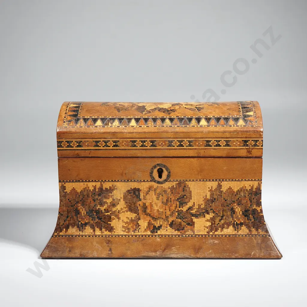 Fine Tunbridge Ware Stationary Box Image 1++