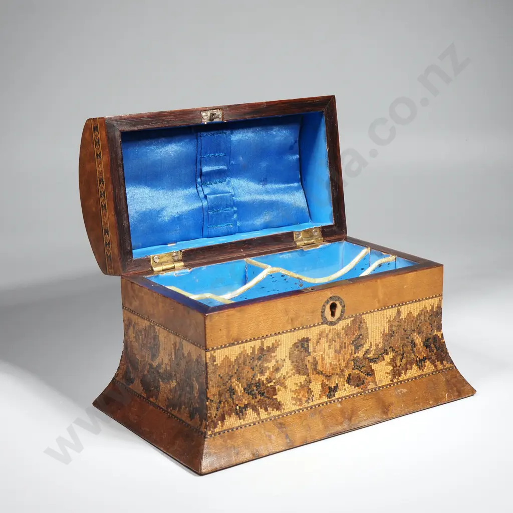 Fine Tunbridge Ware Stationary Box Image 1++