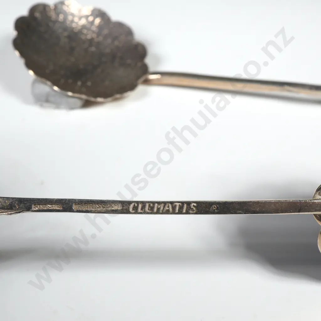 Two Harris & Son Australian Floral Sterling Silver Spoons Image 1++