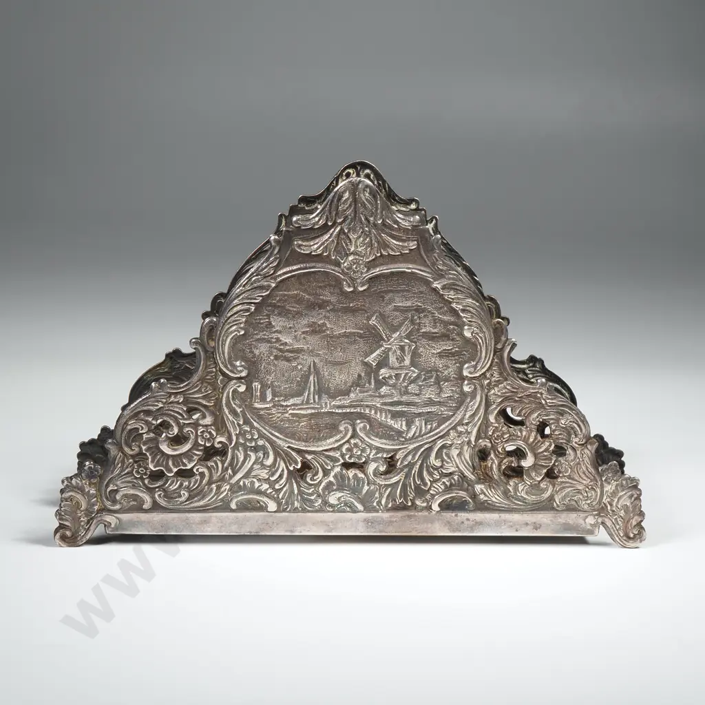 Silver Plated Dutch Letter Holder Image 1++