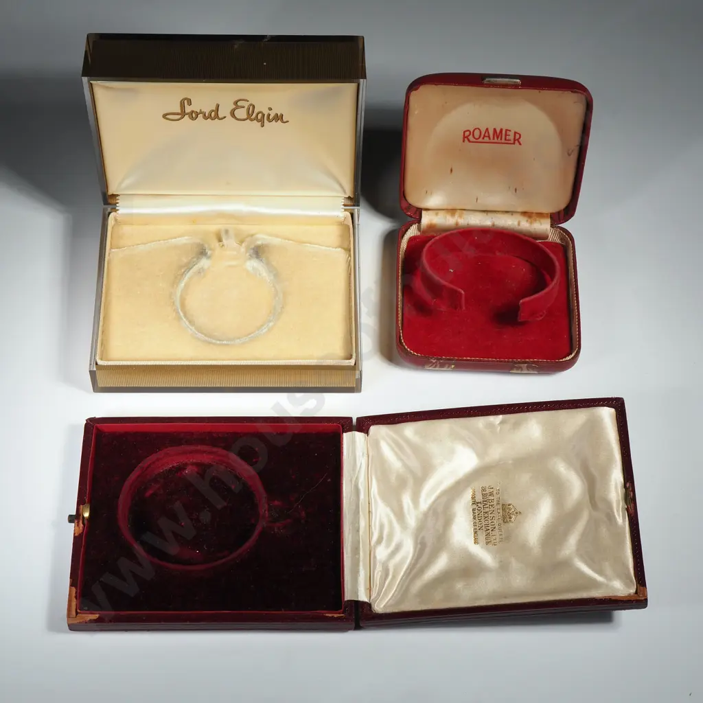 Three Vintage Pocket Watch Boxes Image 1++