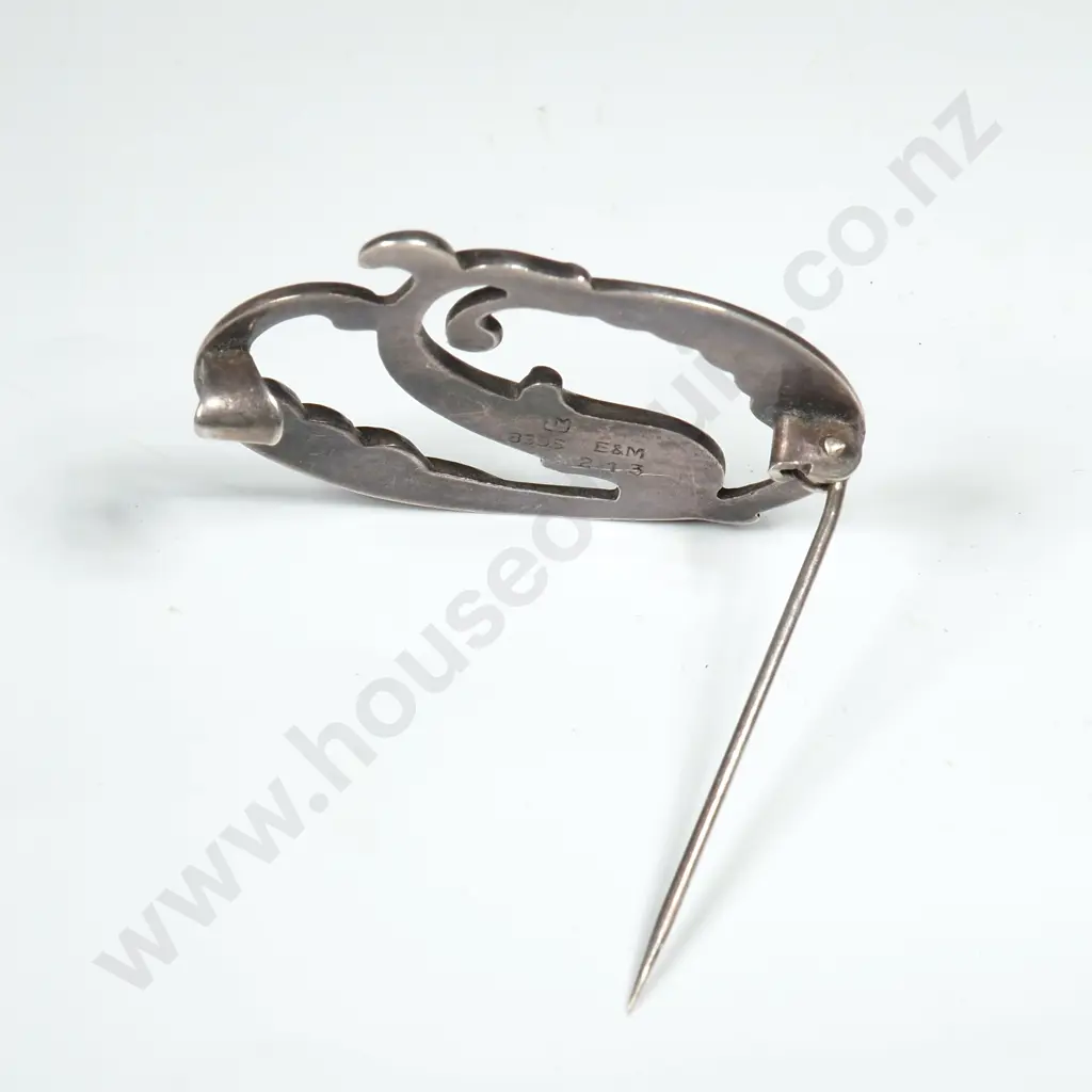 Sterling Silver Dolphin Brooch by Eiler & Marlow Image 1++
