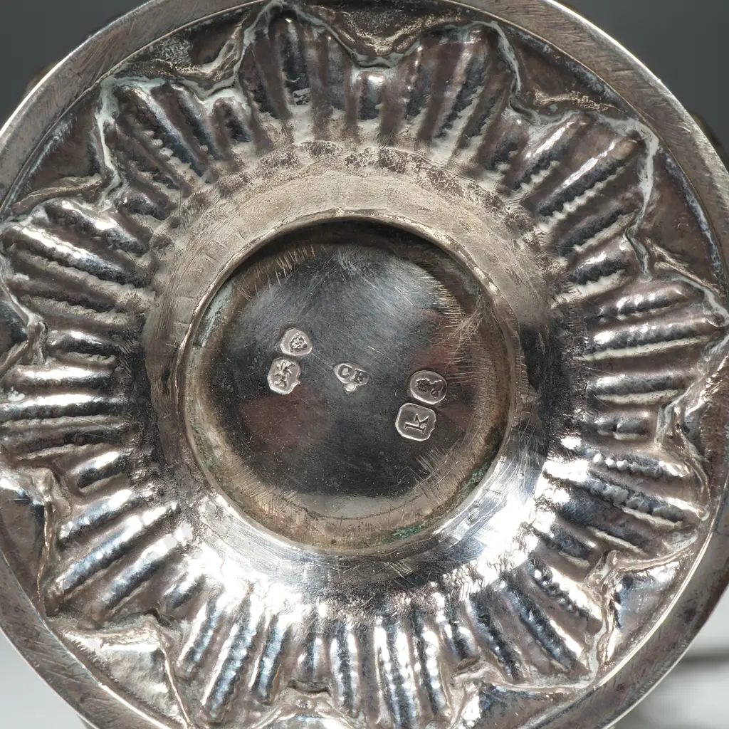 Georgian Sterling Silver Embossed Milk Jug. London 1785v Image 1++