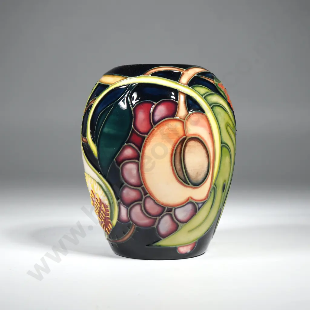 Moorcroft Pottery Vase in the 'Queen's Choice' Pattern by Emma Bossons Image 1++