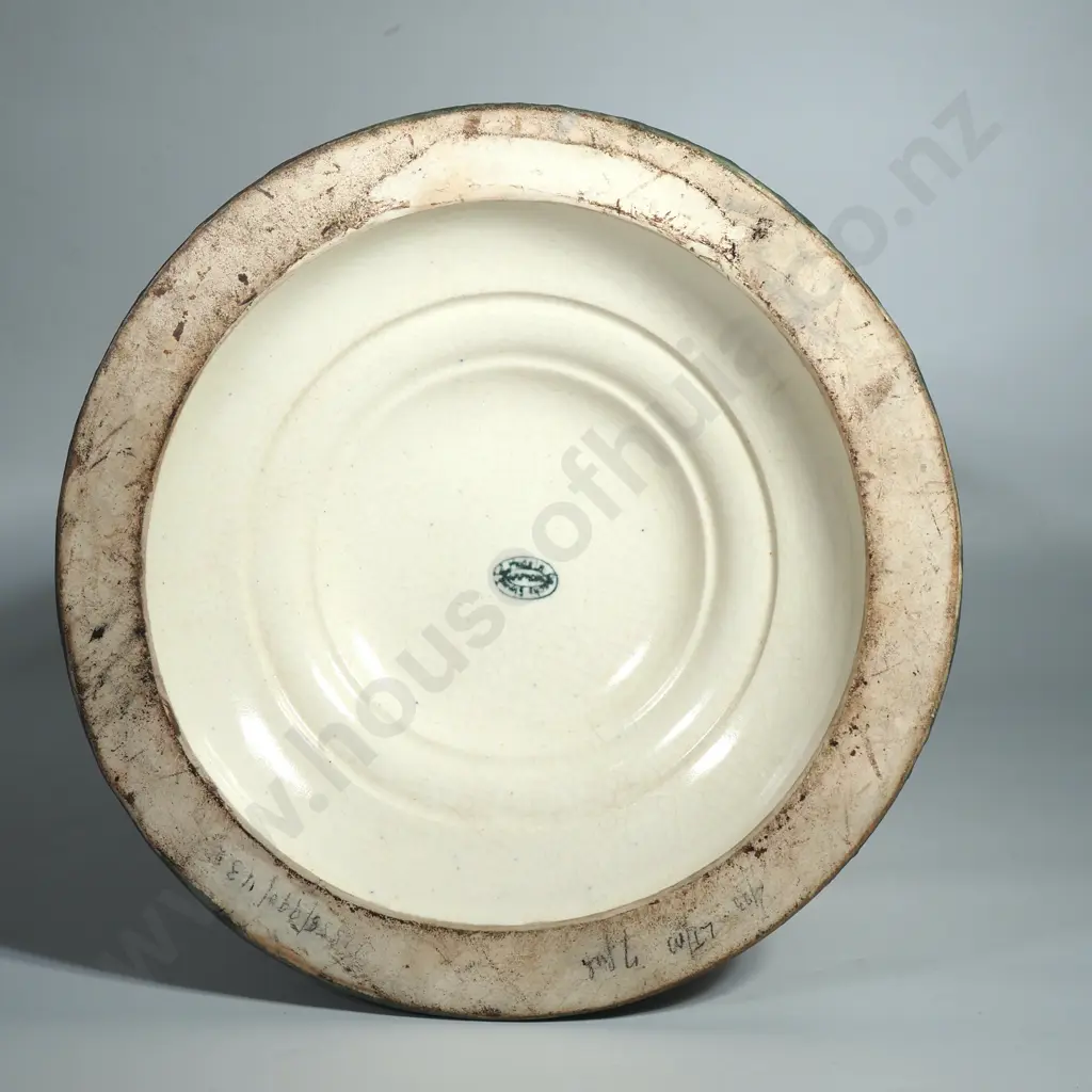 Large Art Nouveau Amphora Vase - Harvest Scene Image 1++