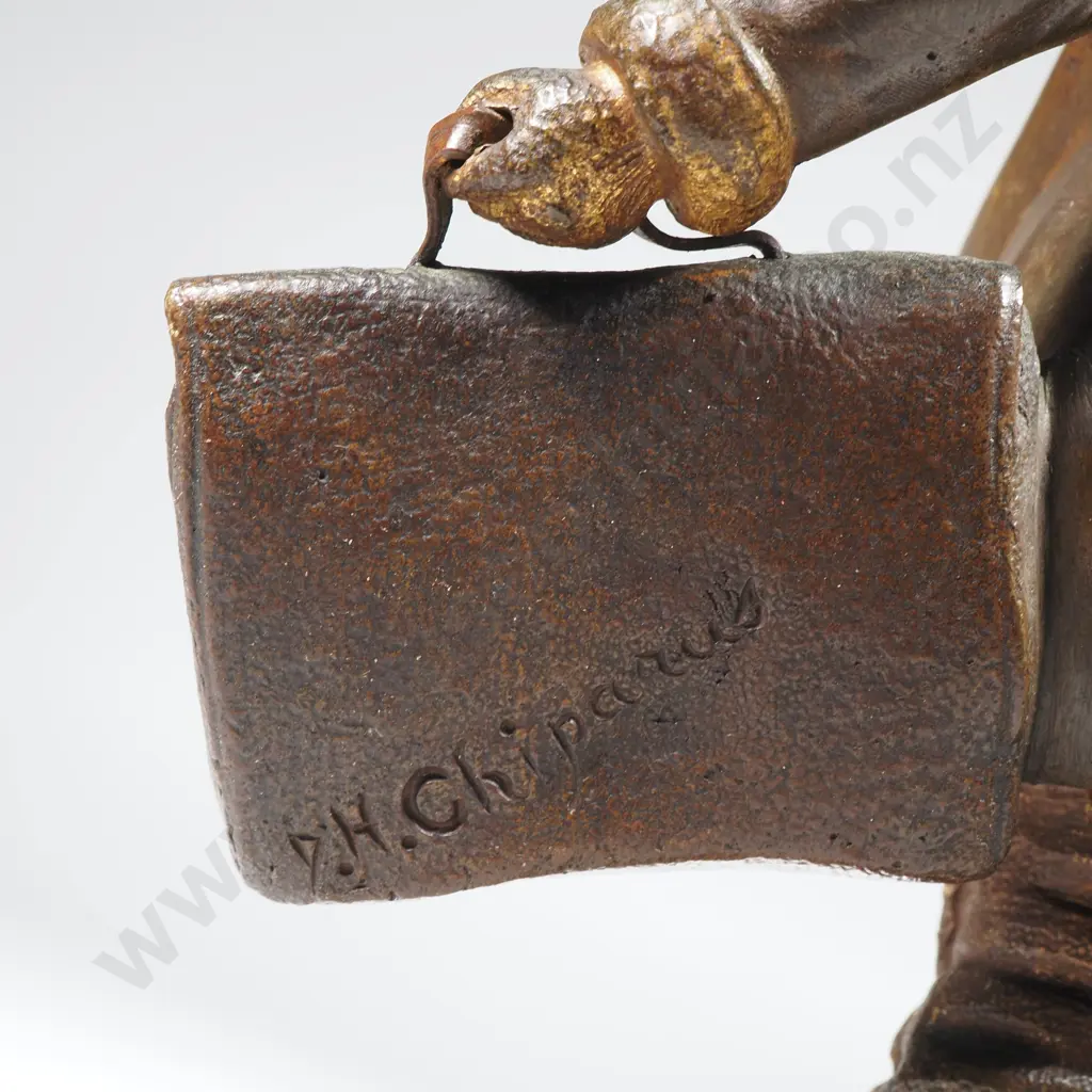 Demétre Chiparus Bronze Figure on Marble Base 'School Girl' Image 1++