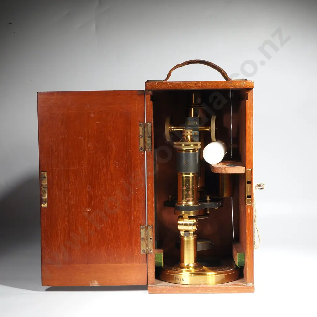 Antique Ross London Eclipse Model 5926 Boxed Microscope Image 1++