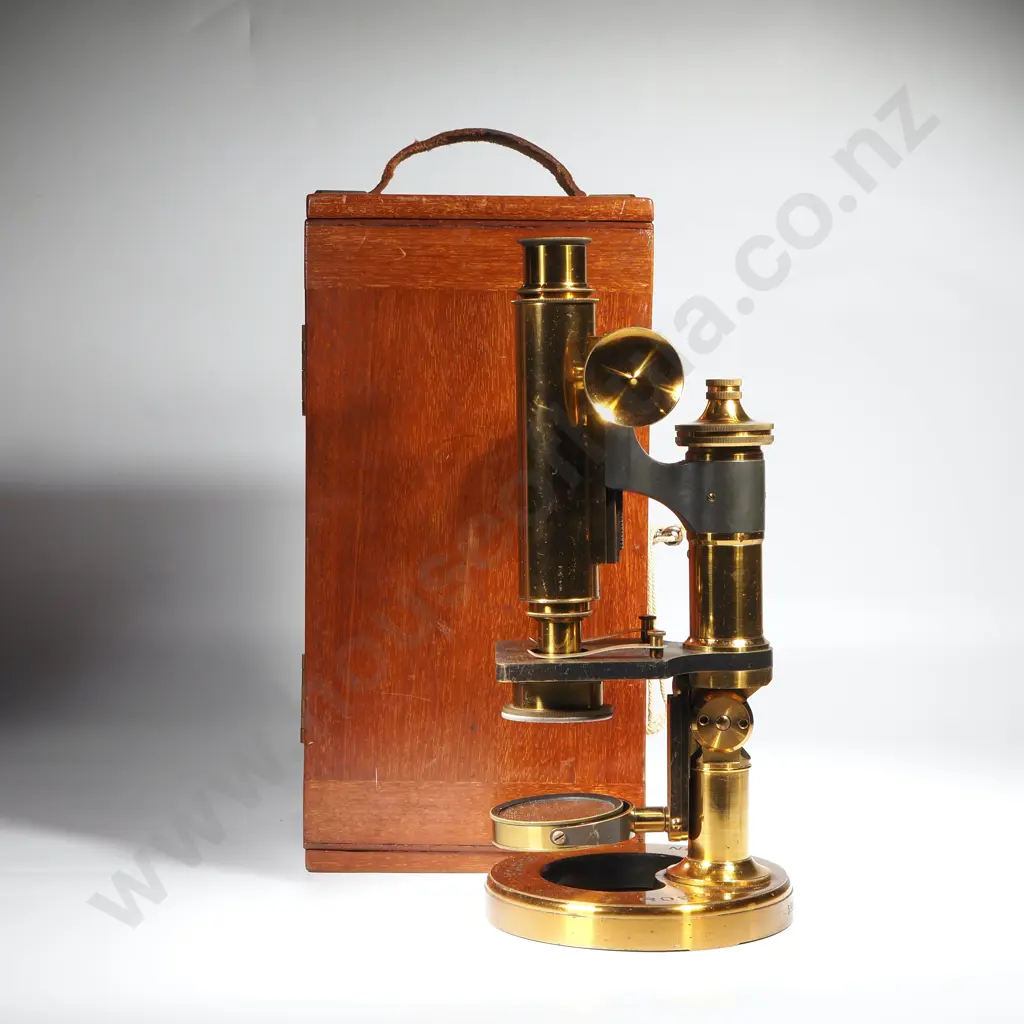 Antique Ross London Eclipse Model 5926 Boxed Microscope Image 1++