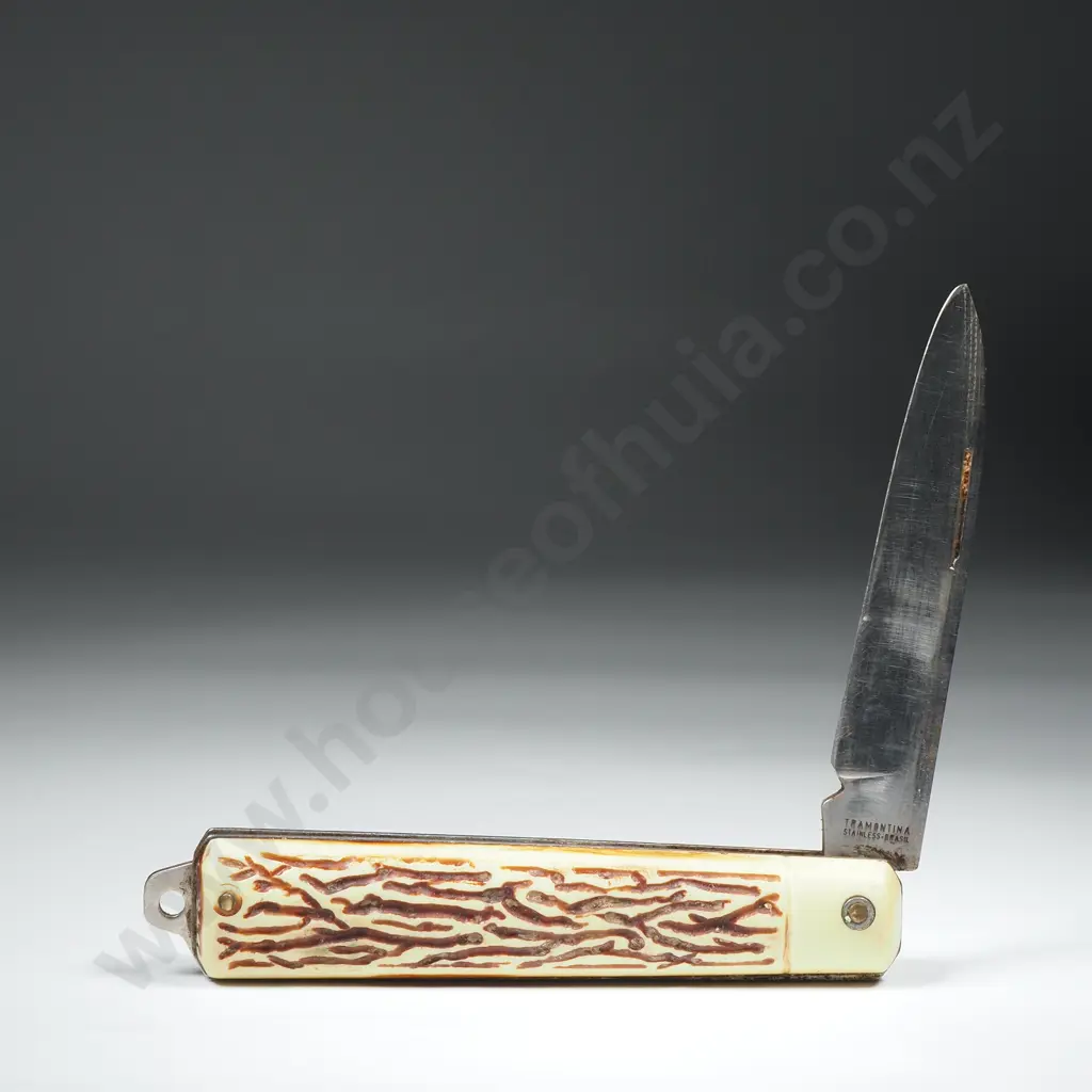 Bone Handled Pocket Knife Image 1++