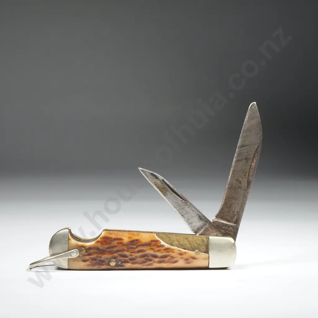 Bone Handled Pocket Knife Image 1++