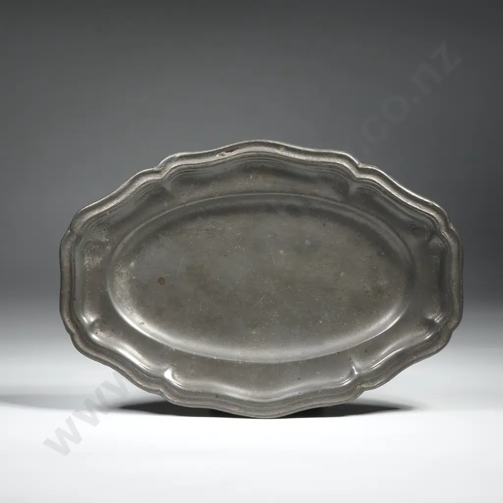 Antique pewter Card Tray Image 1++