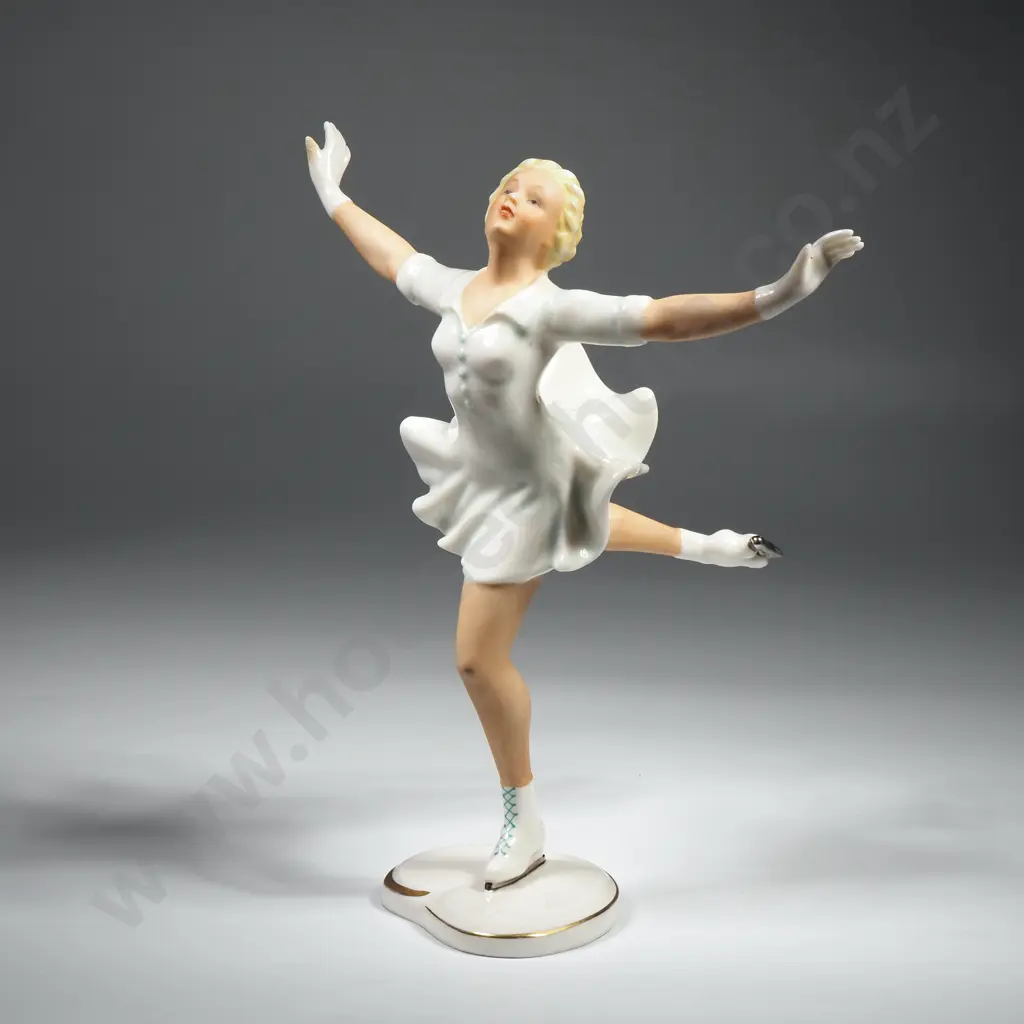 Hutschenreuther Figure of an Ice Skater Image 1++