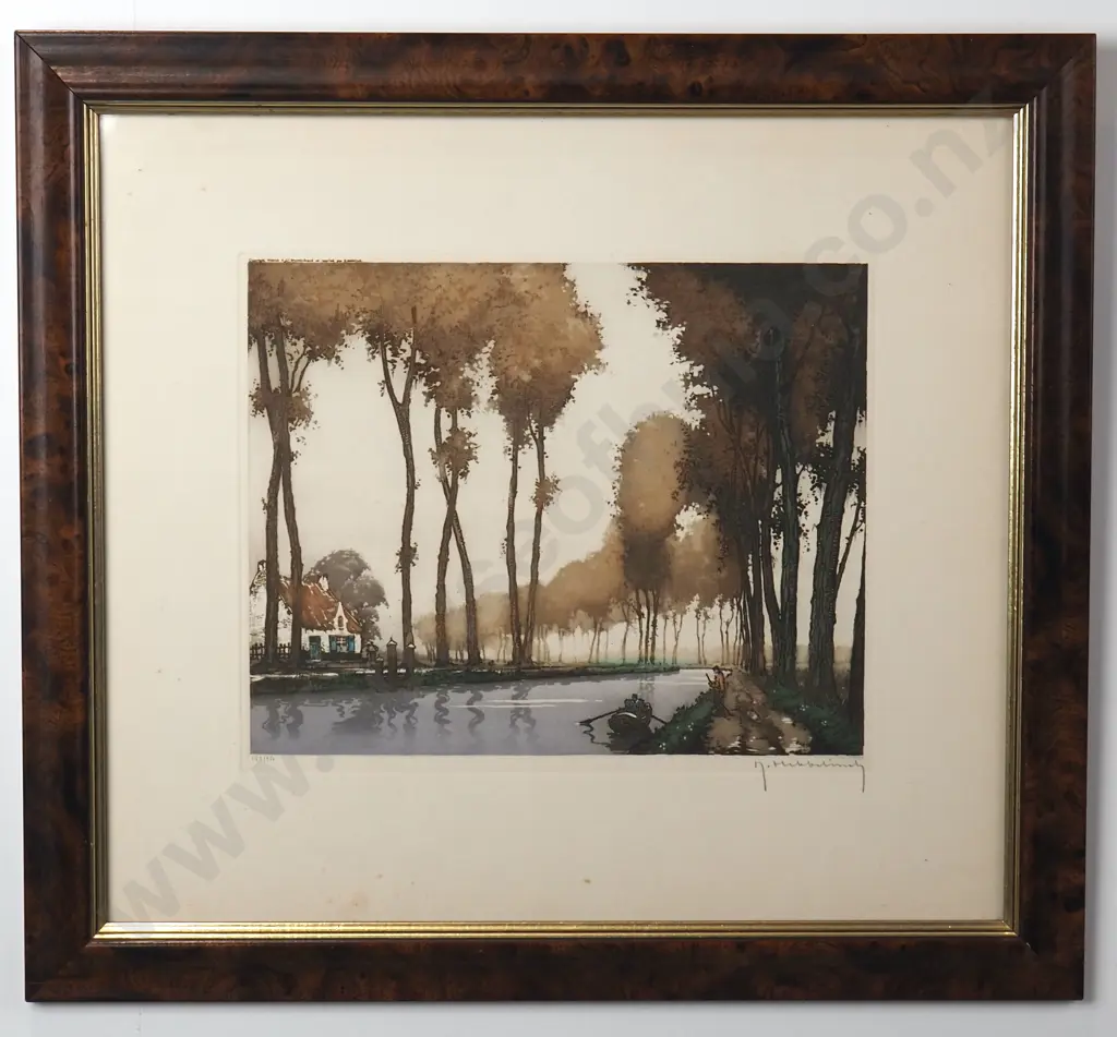 Roger Hebbelinck - Limited Edition Print, 'Canal Du Midi' Image 1++