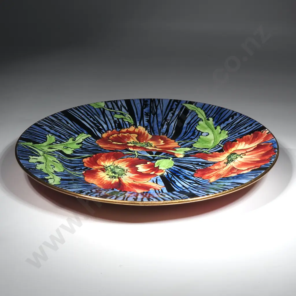Grimwades Royal Winton Plate "Nicene Ware'. Hand painted with Poppies Image 1++