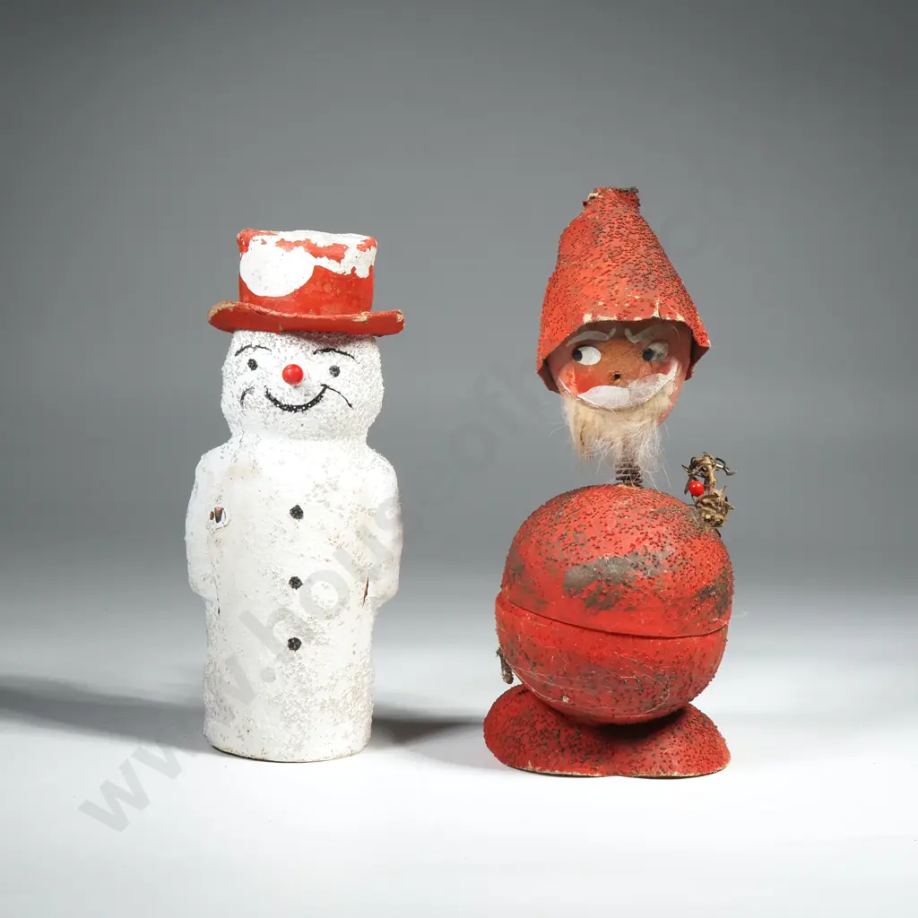 Two Occupied Germany Celluloid Christmas Decorations Image 1++