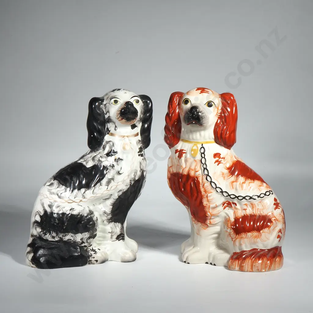 A Beautiful Pair of Staffordshire Dogs Image 1++