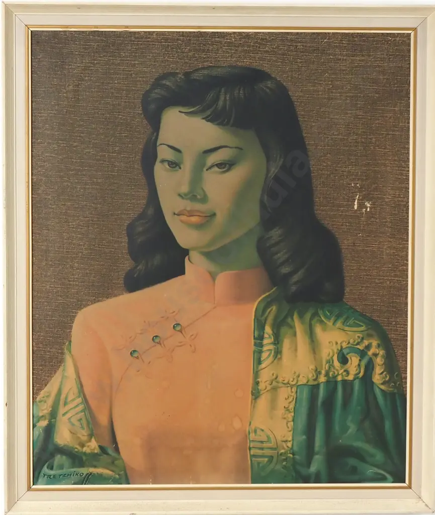Vladimir Tretchikoff - 'Miss Wong' Mid Century Print Image 1++