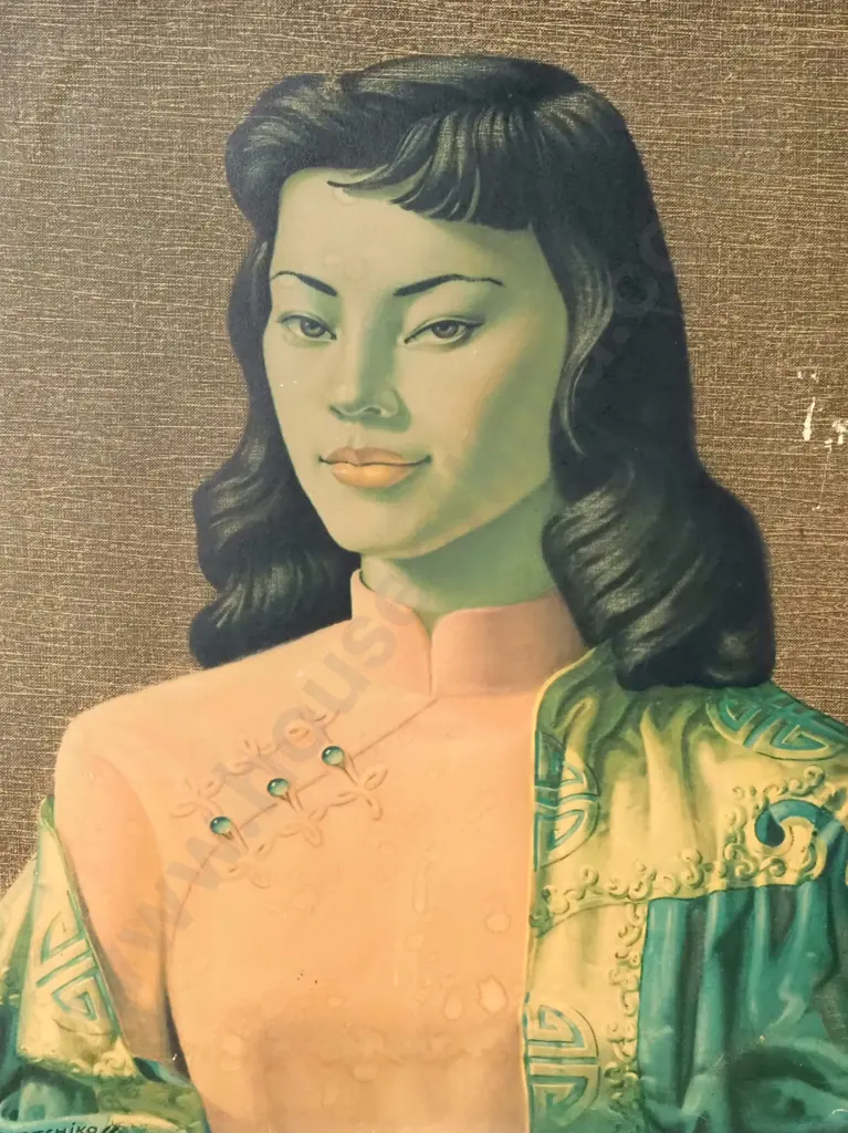 Vladimir Tretchikoff - 'Miss Wong' Mid Century Print Image 1++