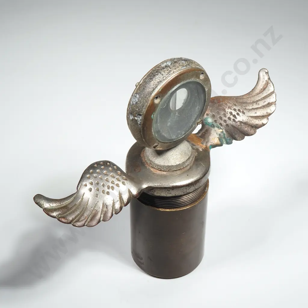 Boyce Moto Meter Winged Radiator Cap  w Thermometer from Early 20th Century Image 1++