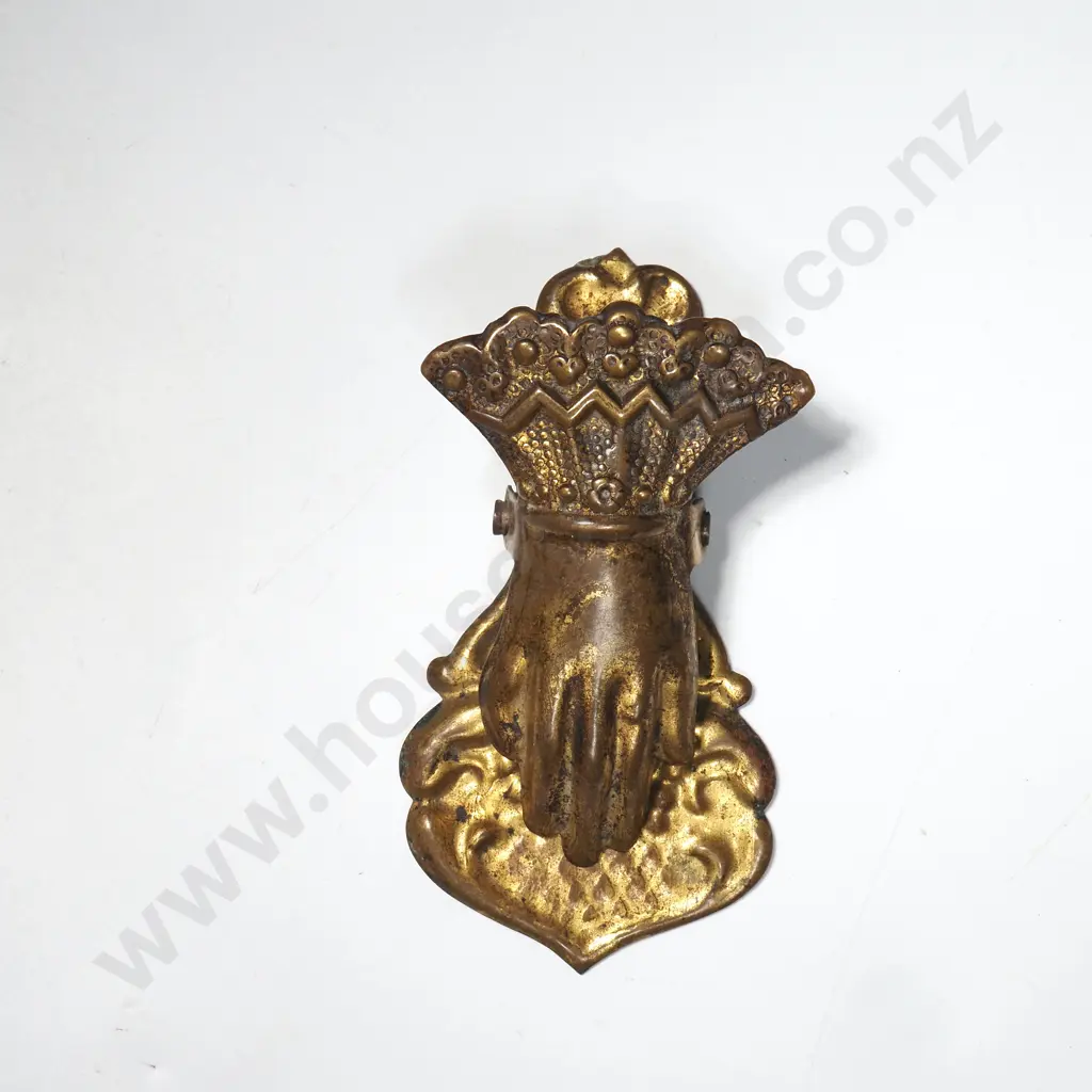Vintage Brass Hand Clip Used For Bills & Paper Image 1++