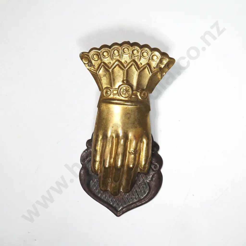 Vintage Brass & Iron Hand Clip Used for Bills & Other Items of Paper Image 1++