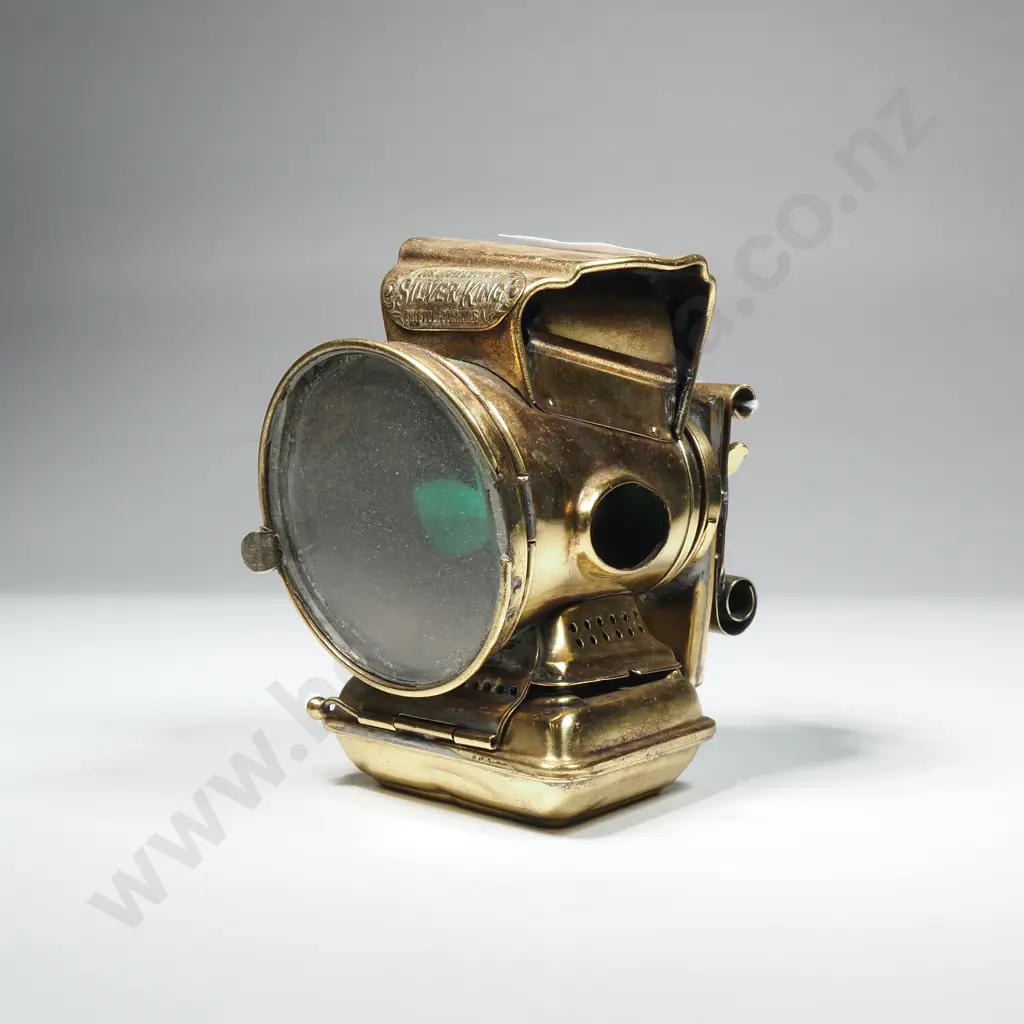 Brass Joseph Lucas 'Silver King' USA Bicycle Lamp Image 1++