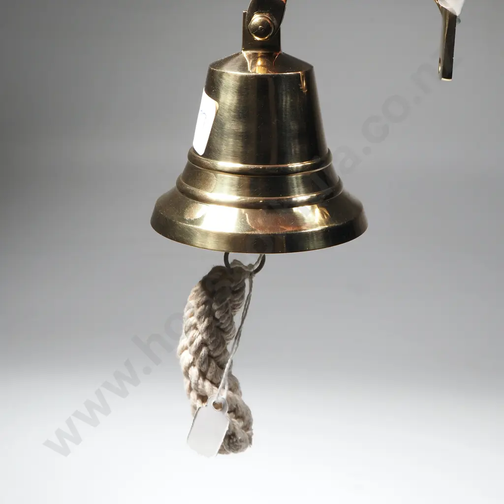 Large Brass Roped Door Bell Image 1++